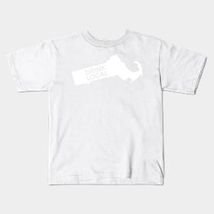 Massachusetts Drink Local MA Kids T-Shirt